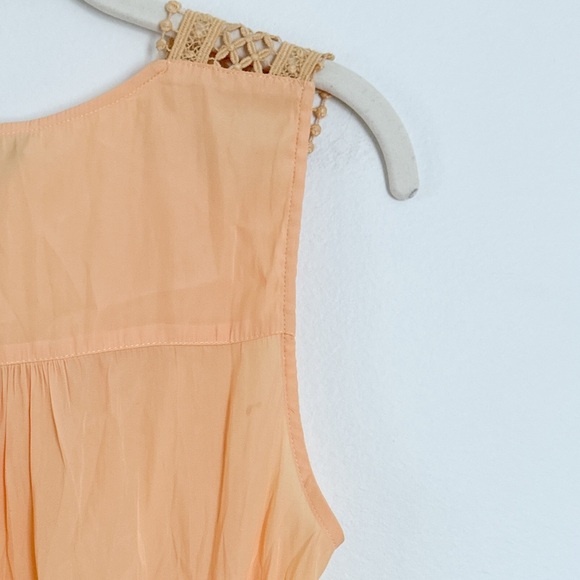 Ramy Brook Reese Crochet Blouse Top Apricot Nectar Size XS NWT - Picture 4 of 5